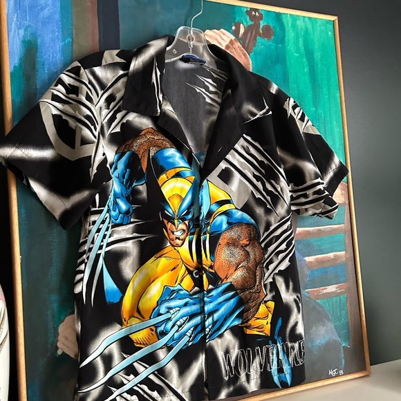 Marvel Wolverine Graphic Kids Shirt - Black and Yellow M 12 - Picture 2 of 16